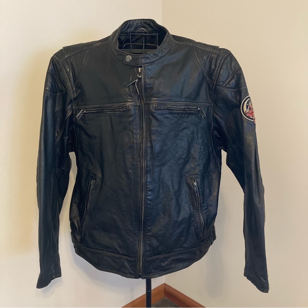 Vintage Miller High Life /Harley Davidson Leather Jacket